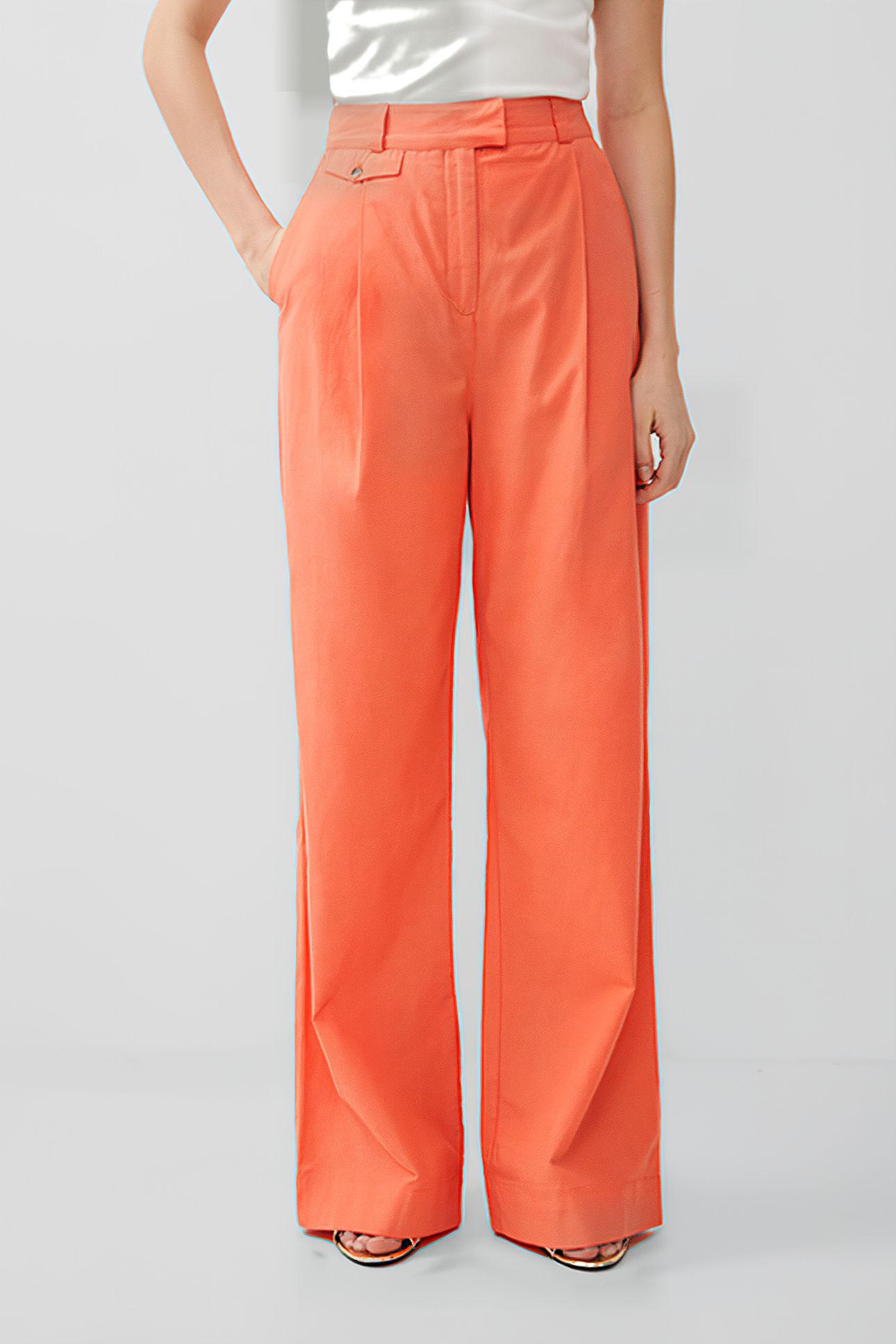 ALANIA CITY TROUSER RED 1