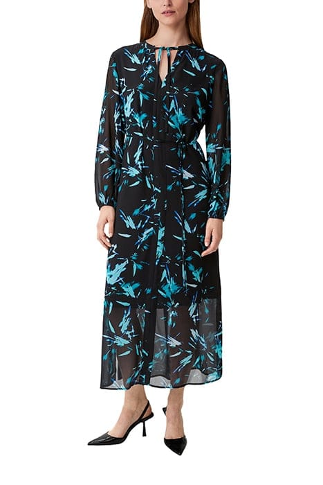 COMMA DRESSES GREY/BLACK 1