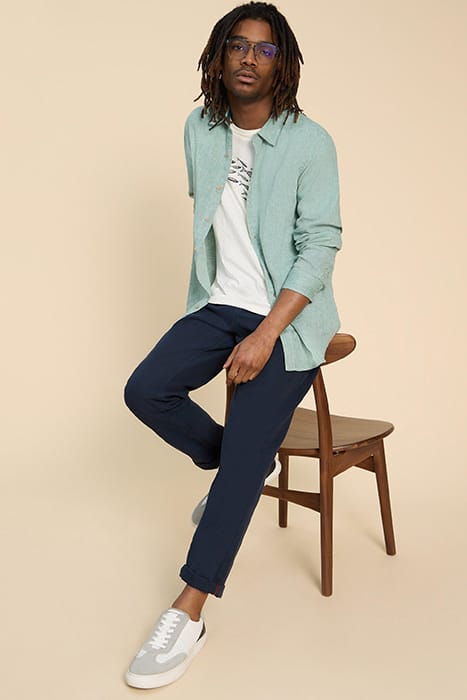 PEMBROKE  LINEN SHIRT MINT GREEN 4