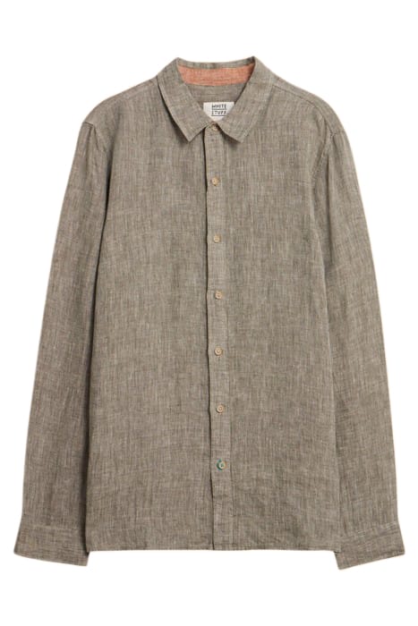 PEMBROKE LINEN SHIRT KHAKI GREEN 2