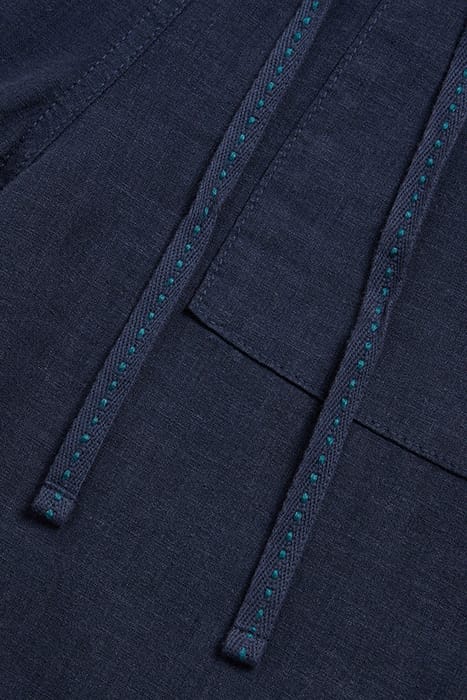 ELLE LINEN BLEND TROUSER DARK NAVY 2