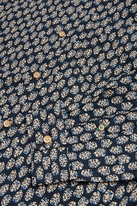 GEO FLORAL PRINTED SHIRT NAVY PRINTED 3