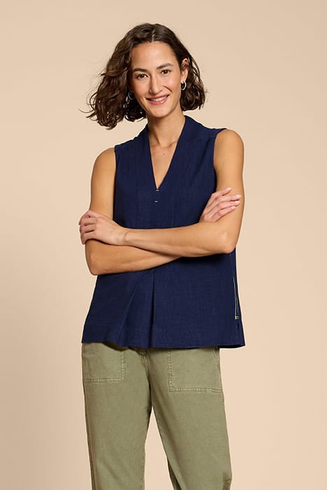 CELIA JERSEY MIX SHIRT FRENCH NAVY 1