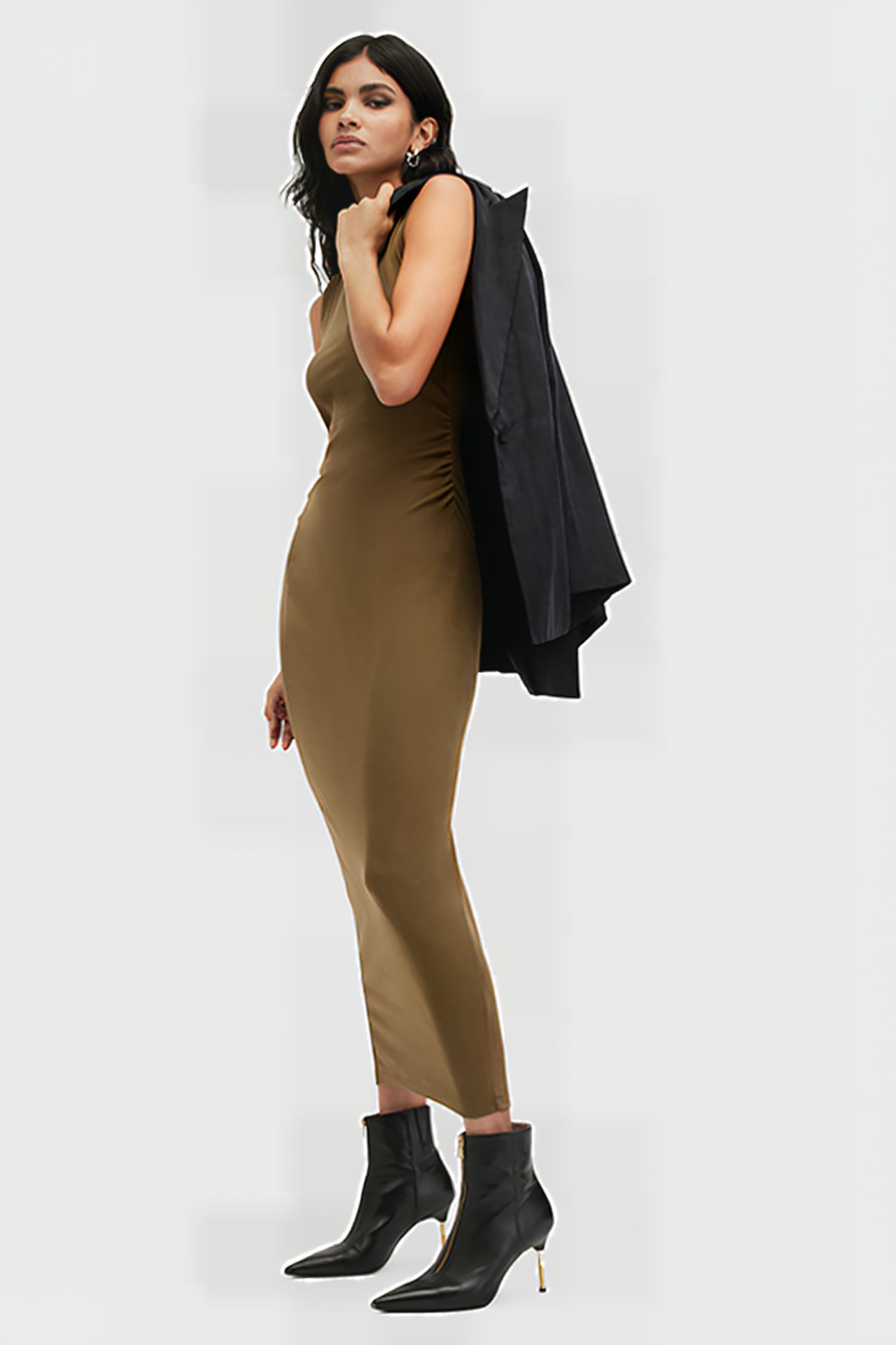KATARINA DRESS OLIVE GREEN 4