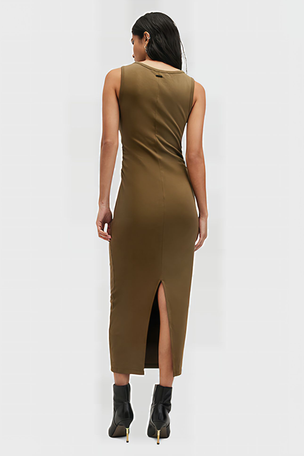 KATARINA DRESS OLIVE GREEN 2
