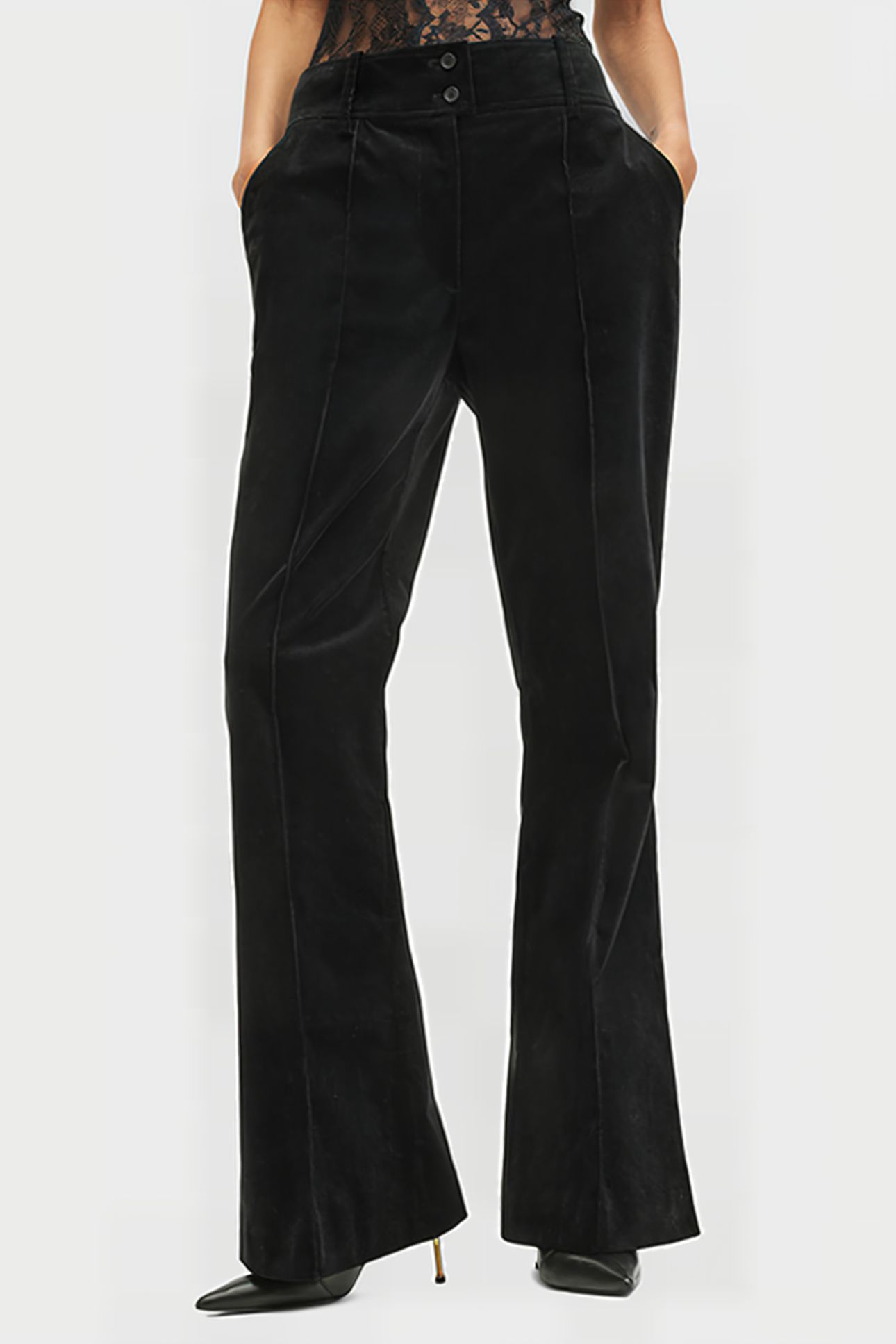 SEVENH CORD TROUSER BLACK 1