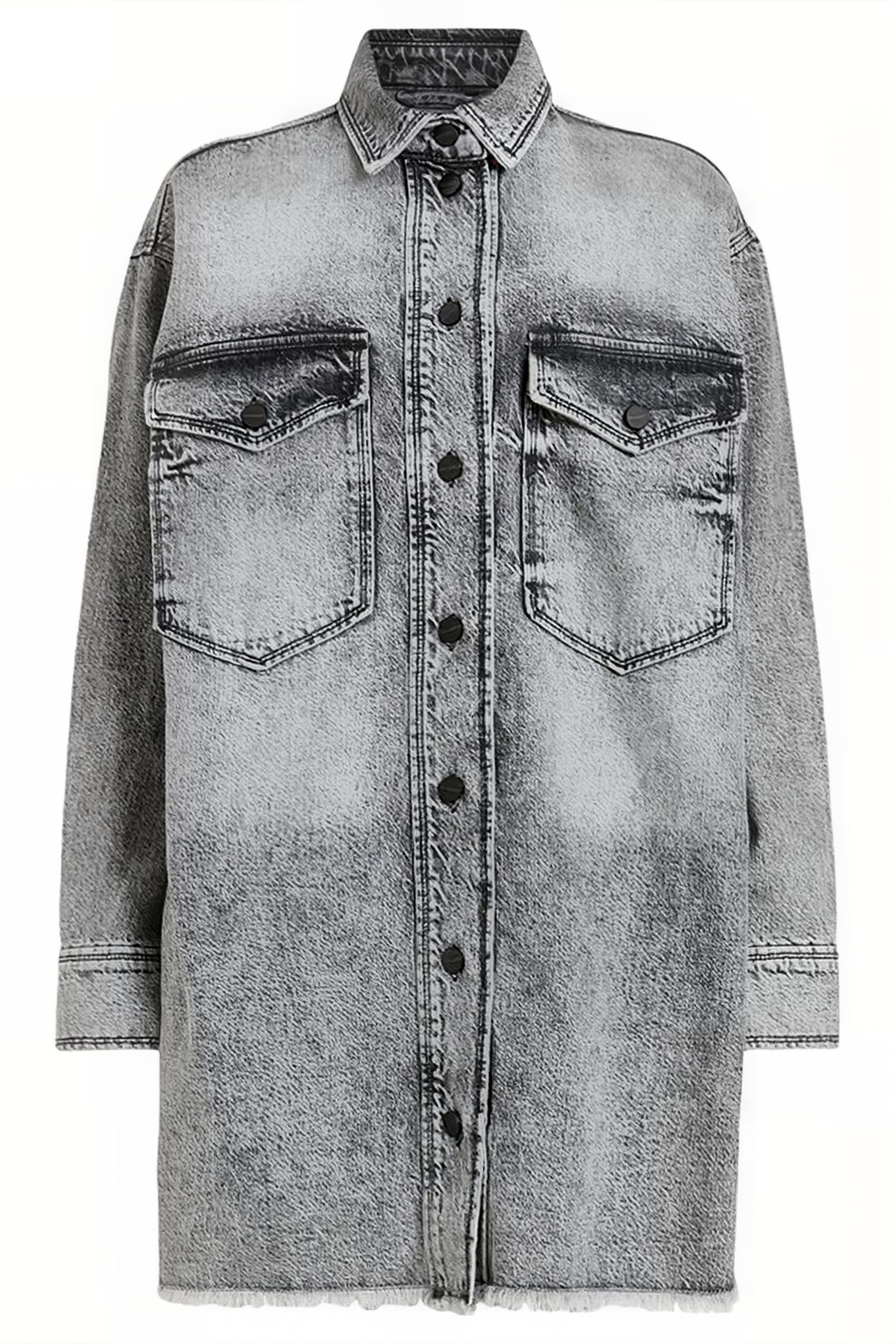 LILY DENIM DRESS VINTAGE BLACK 4
