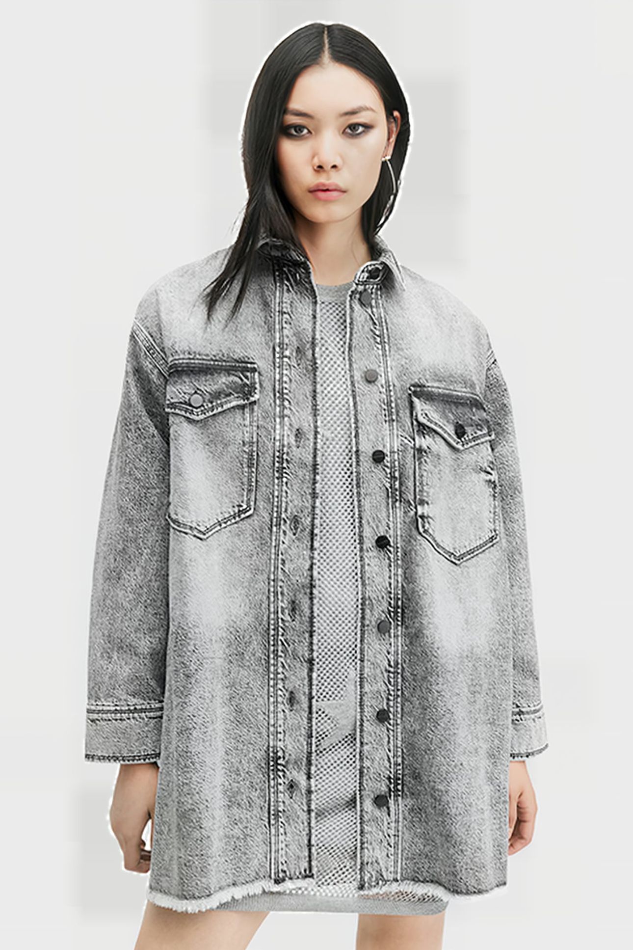 LILY DENIM DRESS VINTAGE BLACK 1