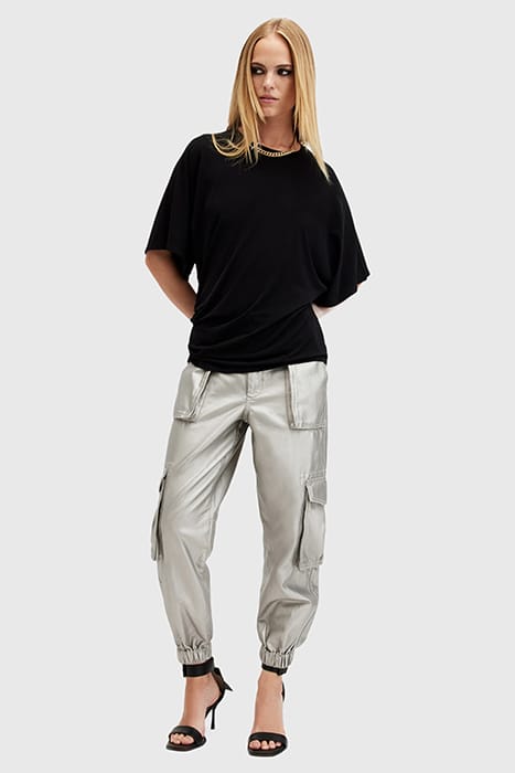 FREDA COATED TROUSER SAGE GREEN 3
