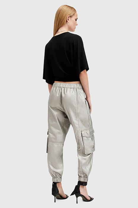 FREDA COATED TROUSER SAGE GREEN 4