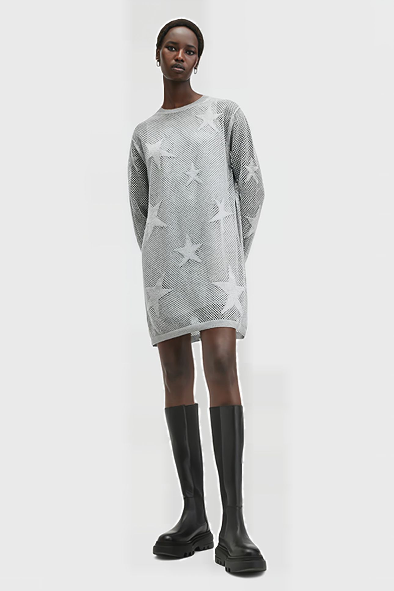 SERAPH DRESS SILVER BIRCH GREY 3