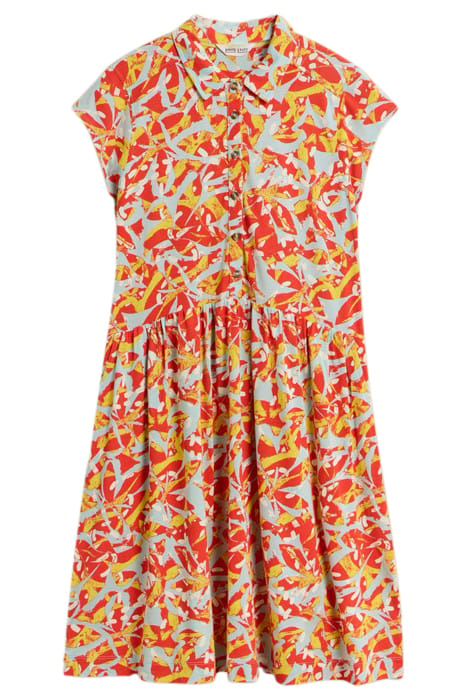 EVERLY JERSEY SHIRT DRE ORANGE PRINTED 2