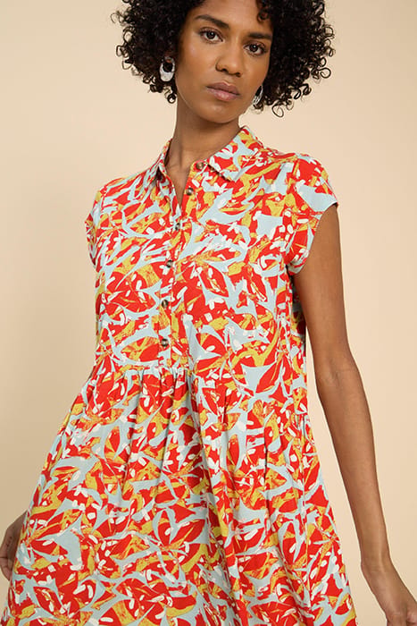 EVERLY JERSEY SHIRT DRE ORANGE PRINTED 3