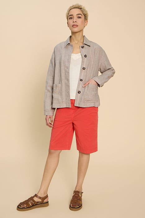CARRIE LINEN JACKET LIGHT NATURAL 1