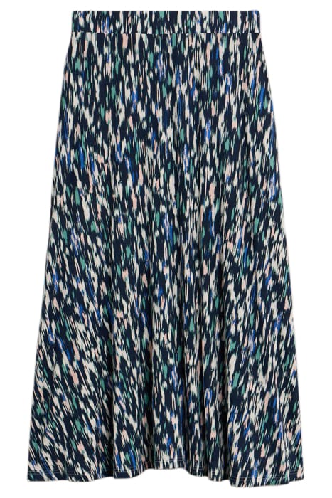 JADA ECO VERO MAXI SKIRT NAVY PRINTED 1