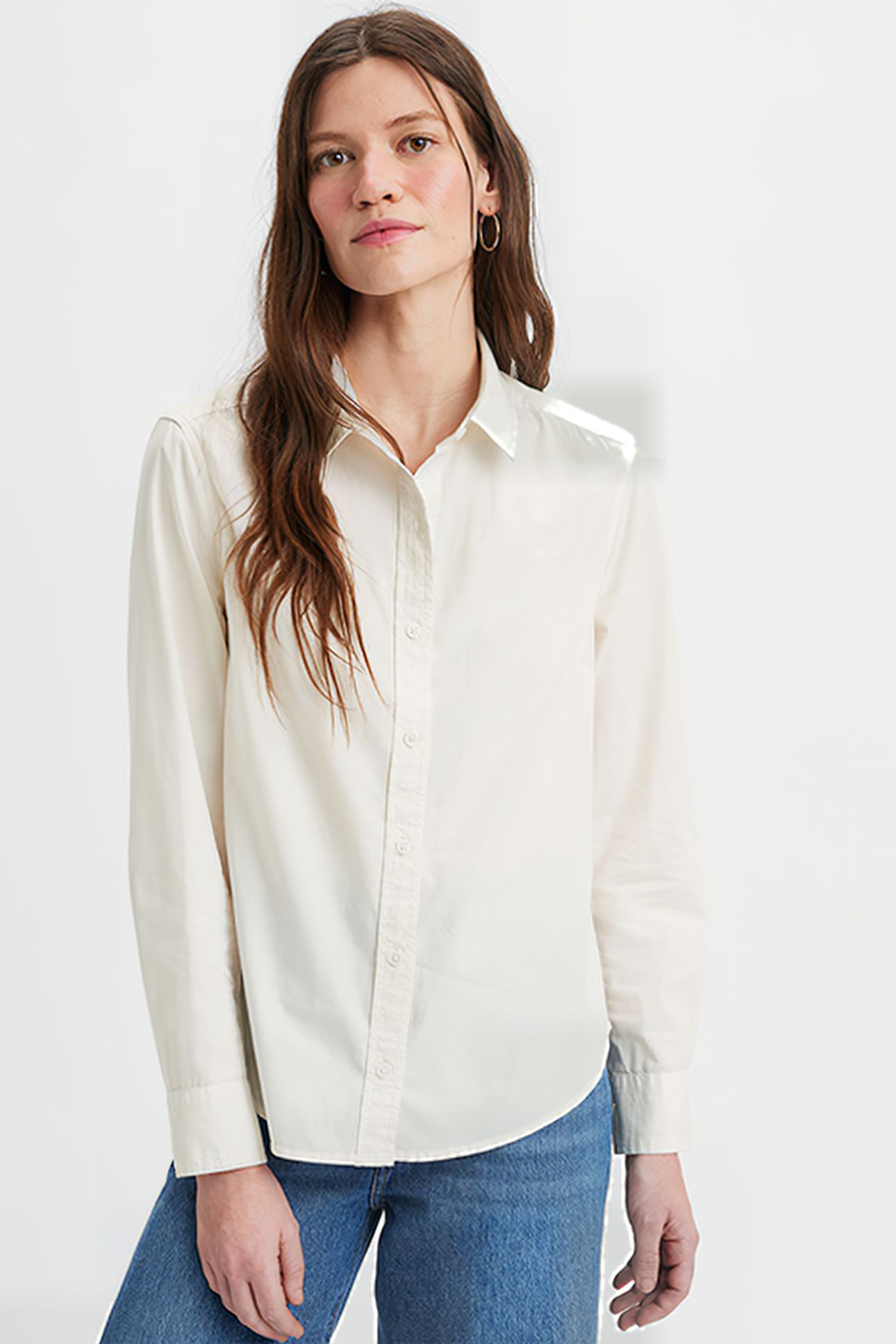 THE BUTTON-DOWN SHIRT BEIGE 5