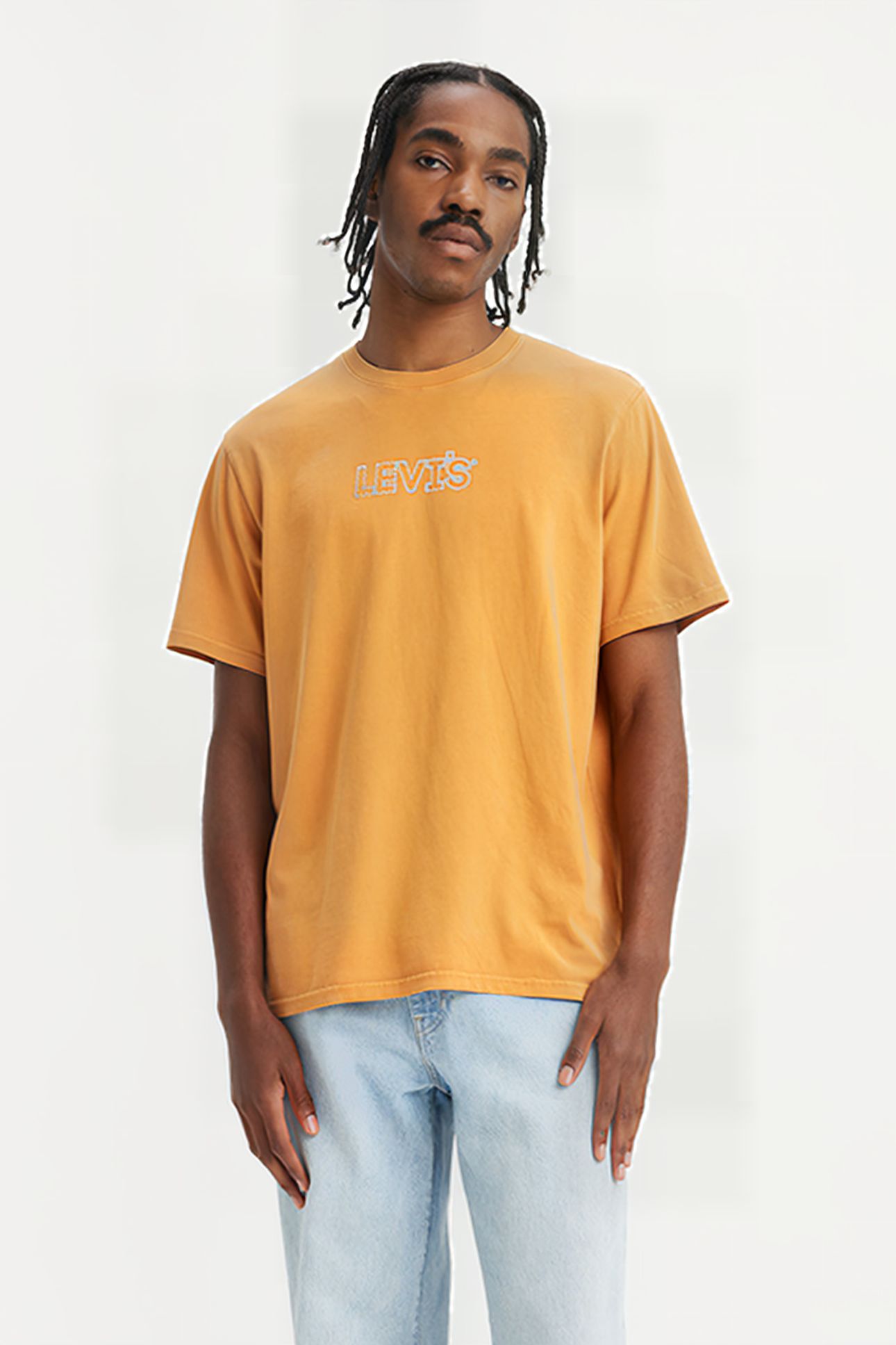 SS PRINTED T-SHIRT ORANGE 1