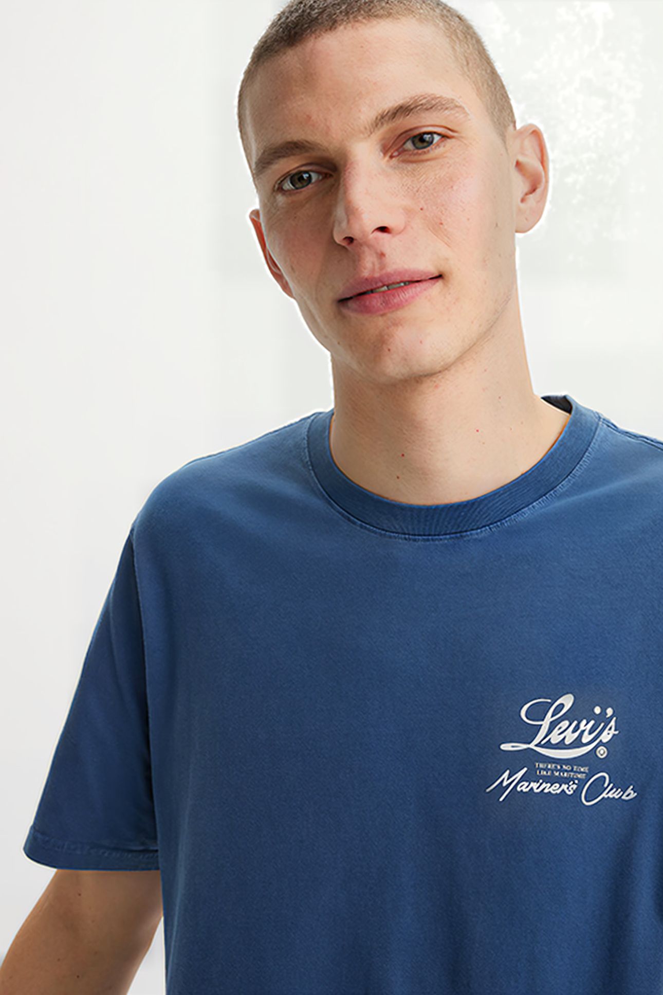 SS PRINTED T-SHIRT BLUE 6