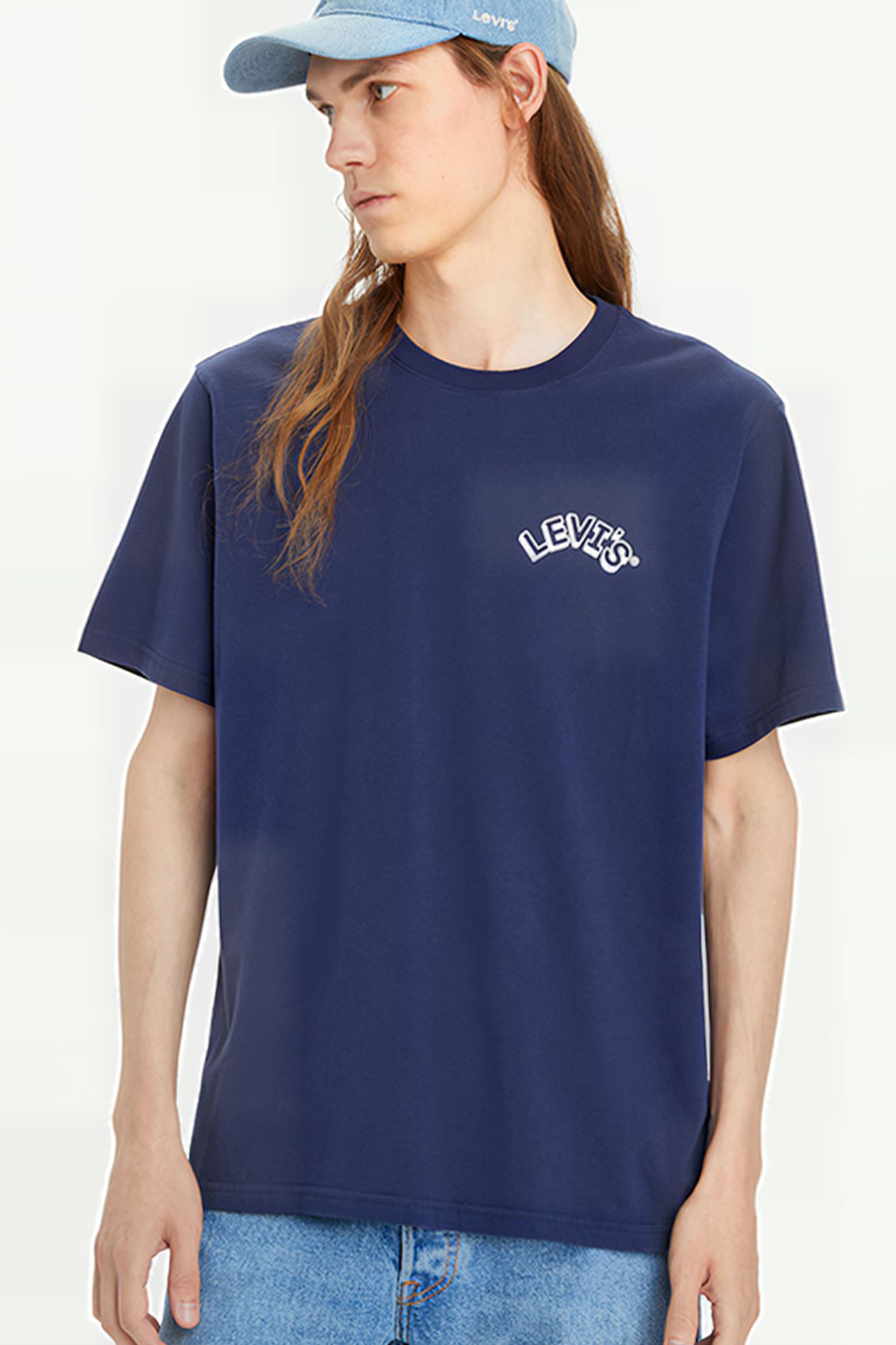 SS PRINTED T-SHIRT NAVY 5