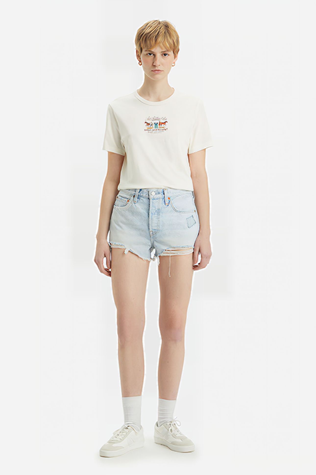 501 SHORT BLUE 1