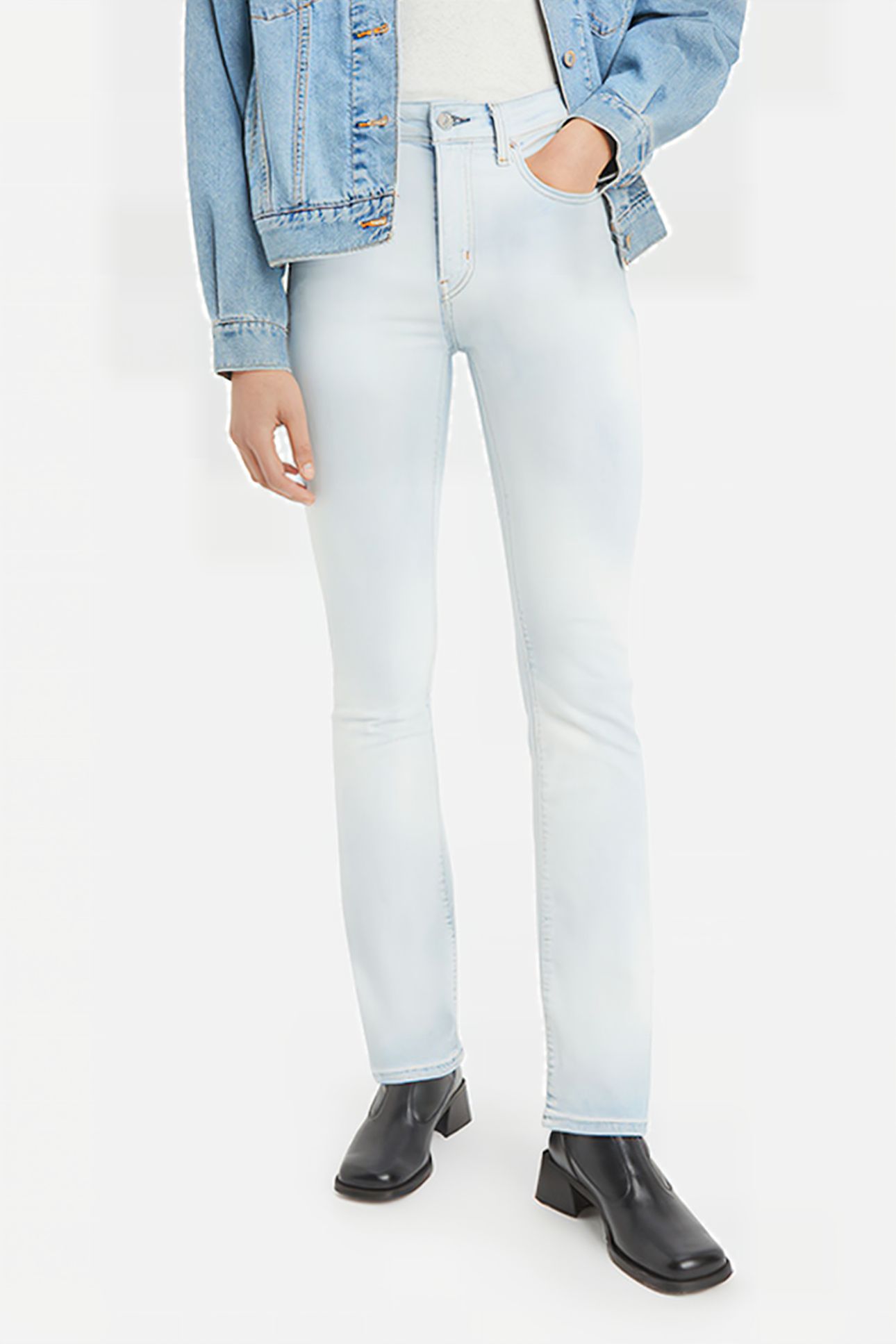 725 FLARED JEANS WHITE 1