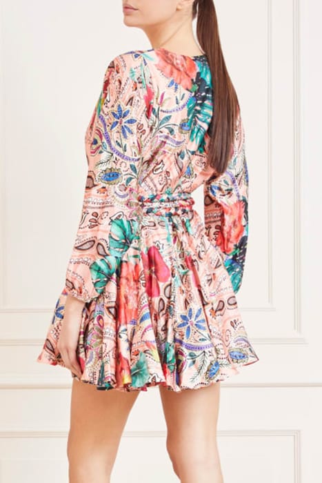 MARCIANO BY GUESS MAYA SURPLICE DRESS AMAZONIA DAYDREAM 2