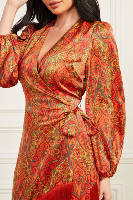 MARCIANO BY GUESS MORRIS DRESS PAISLEY PRINT 6