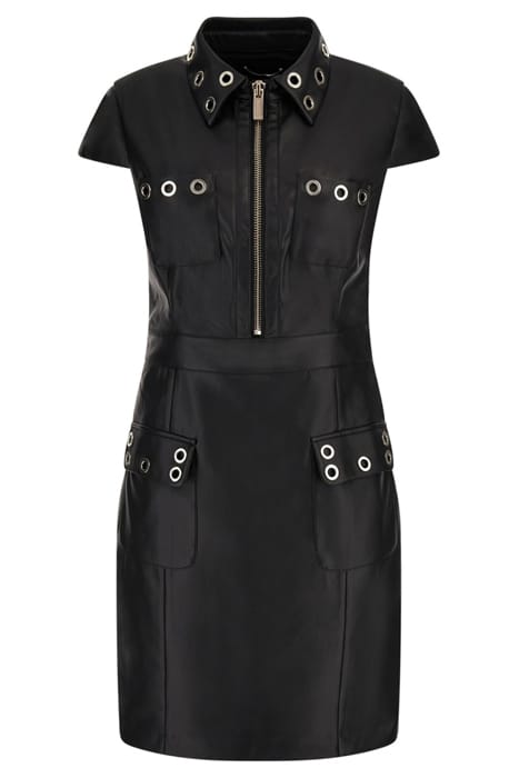 MARCIANO BY GUESS RORY DRESS JET LEATHER BLACK 4