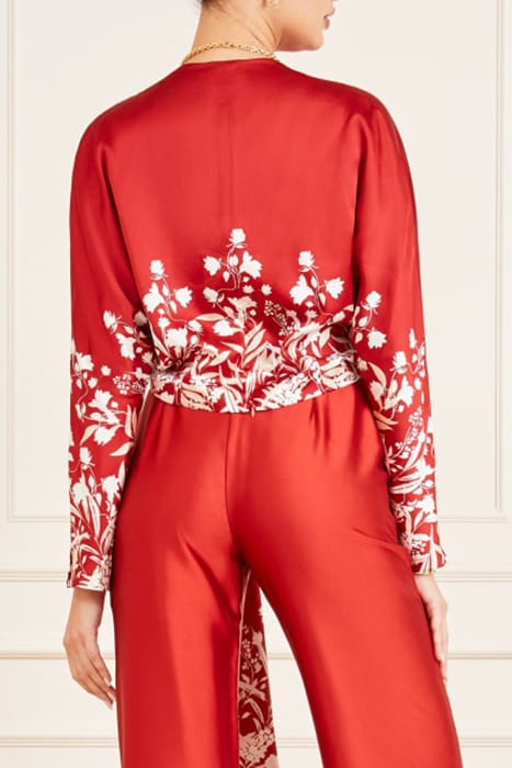 MARCIANO BY GUESS ERIN TOP SHADOWLANDS BLOUSE PRINT 2