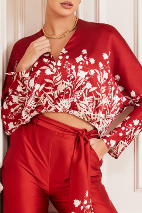 MARCIANO BY GUESS ERIN TOP SHADOWLANDS BLOUSE PRINT 5