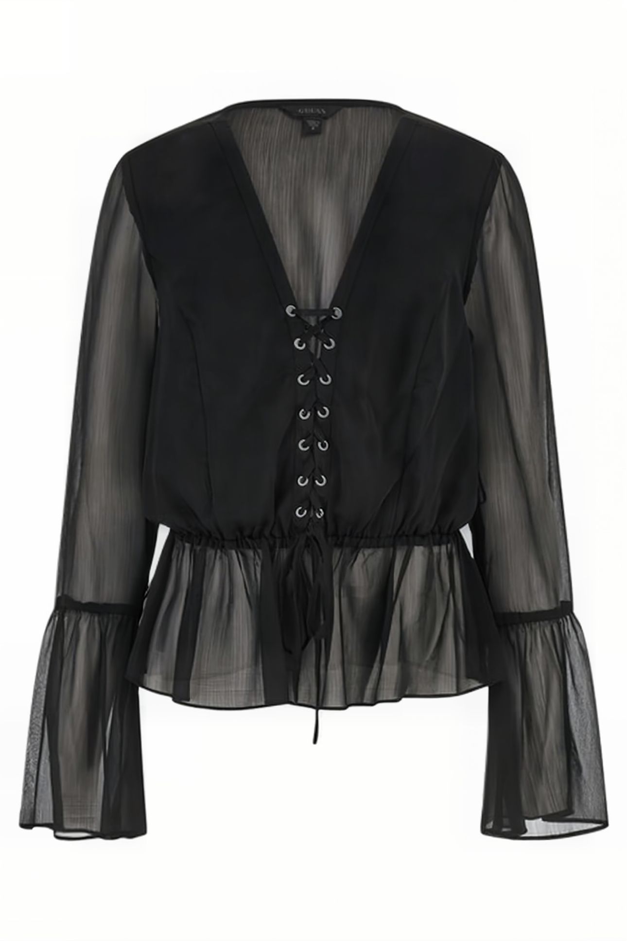 GUESS ECO LS DEMI TOP JET BLACK A996 4
