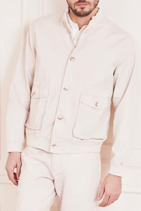 MARCIANO BY GUESS BOMBER WITH BUTTONS NEUTRAL JACKET MILK 5