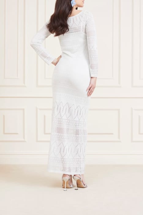 MARCIANO BY GUESS HYDRA LONG DRESS SWT PALE PEARL 2