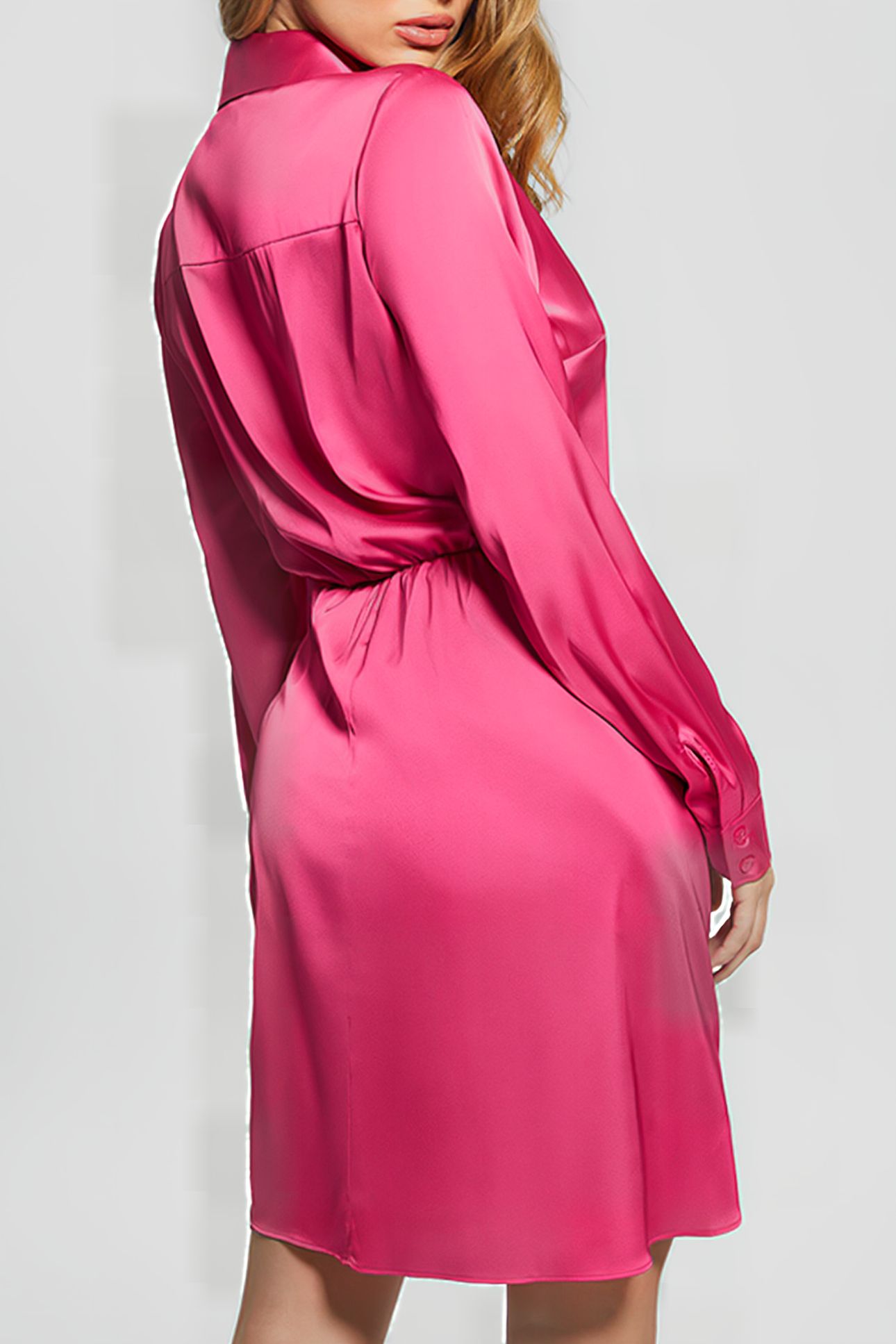 GUESS ECO ES LS ALYA DRESS PINK PUNCH 2