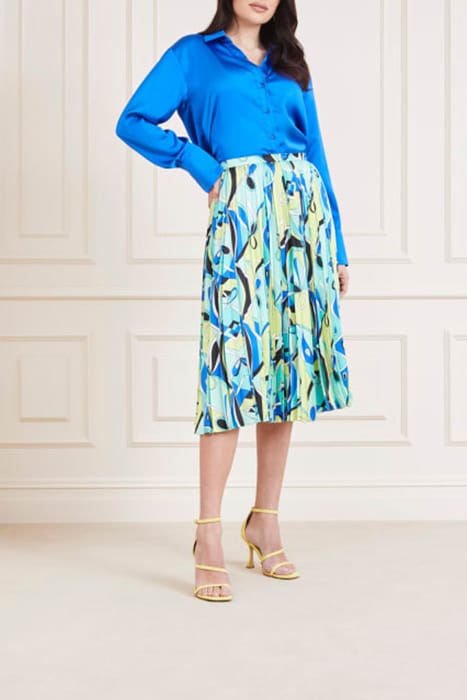 MARCIANO BY GUESS NEW GISELLE PLEATED GREEN MINI SKIRT SLIPK 3