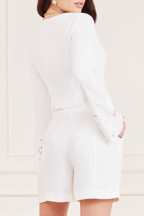 MARCIANO BY GUESS DETROIT TOP PALE BLOUSE PEARL 2