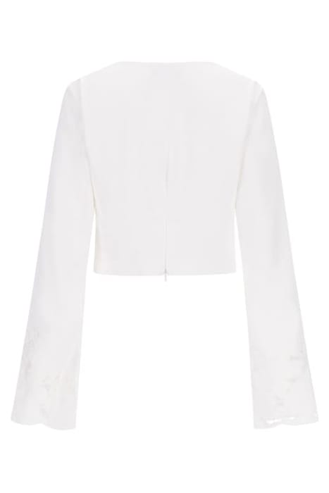 MARCIANO BY GUESS DETROIT TOP PALE BLOUSE PEARL 4