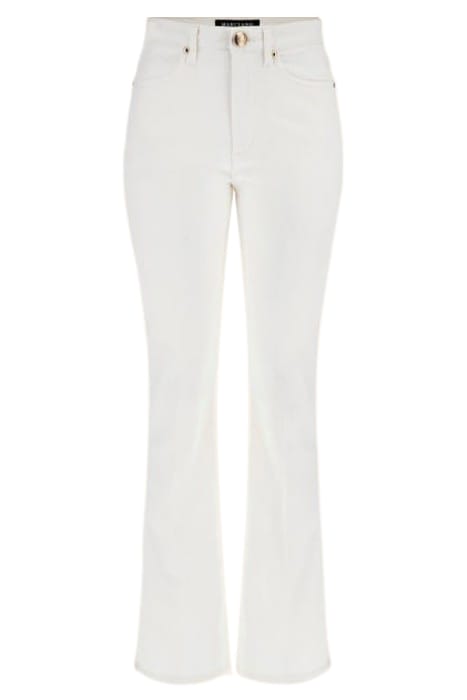 MARCIANO BY GUESS NEW KAYLA DENIM PALE PEARL FLARED MULTI 4