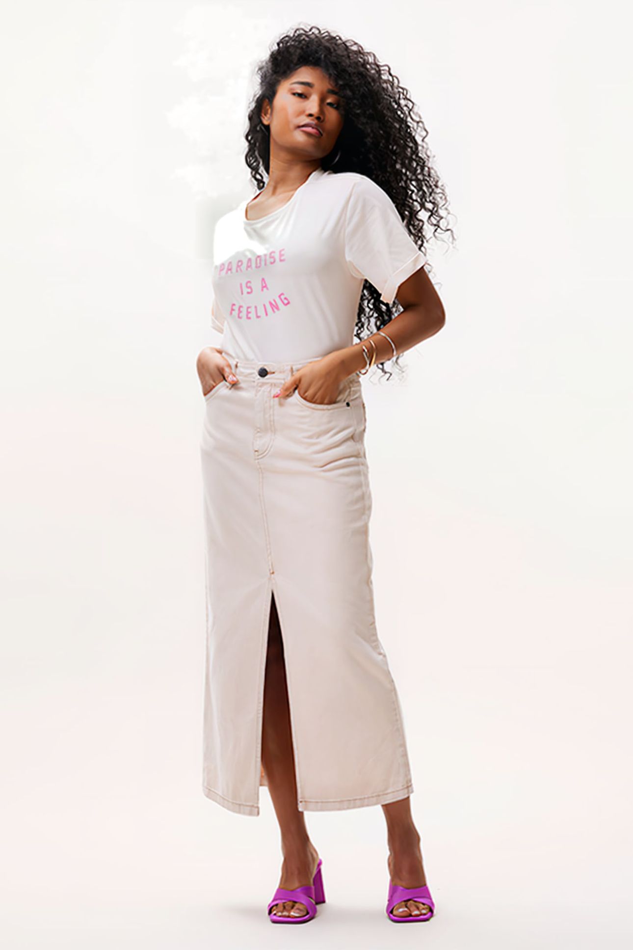 MIDI DENIM SKIRT WASHED MOONLIGHT 2