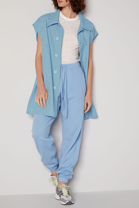 SLEEVELESS JACKET WITH SHIRT COLLAR PRINTED BERTHE 3