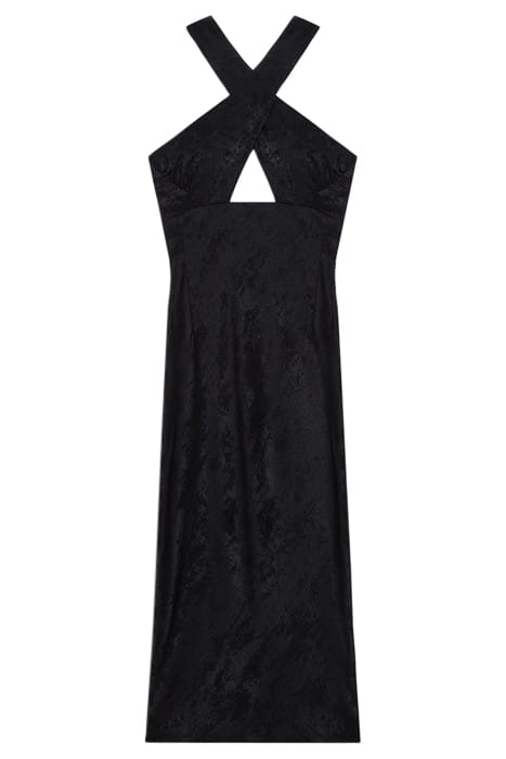 CALVINO DRESS IN SHINY BLACK 3