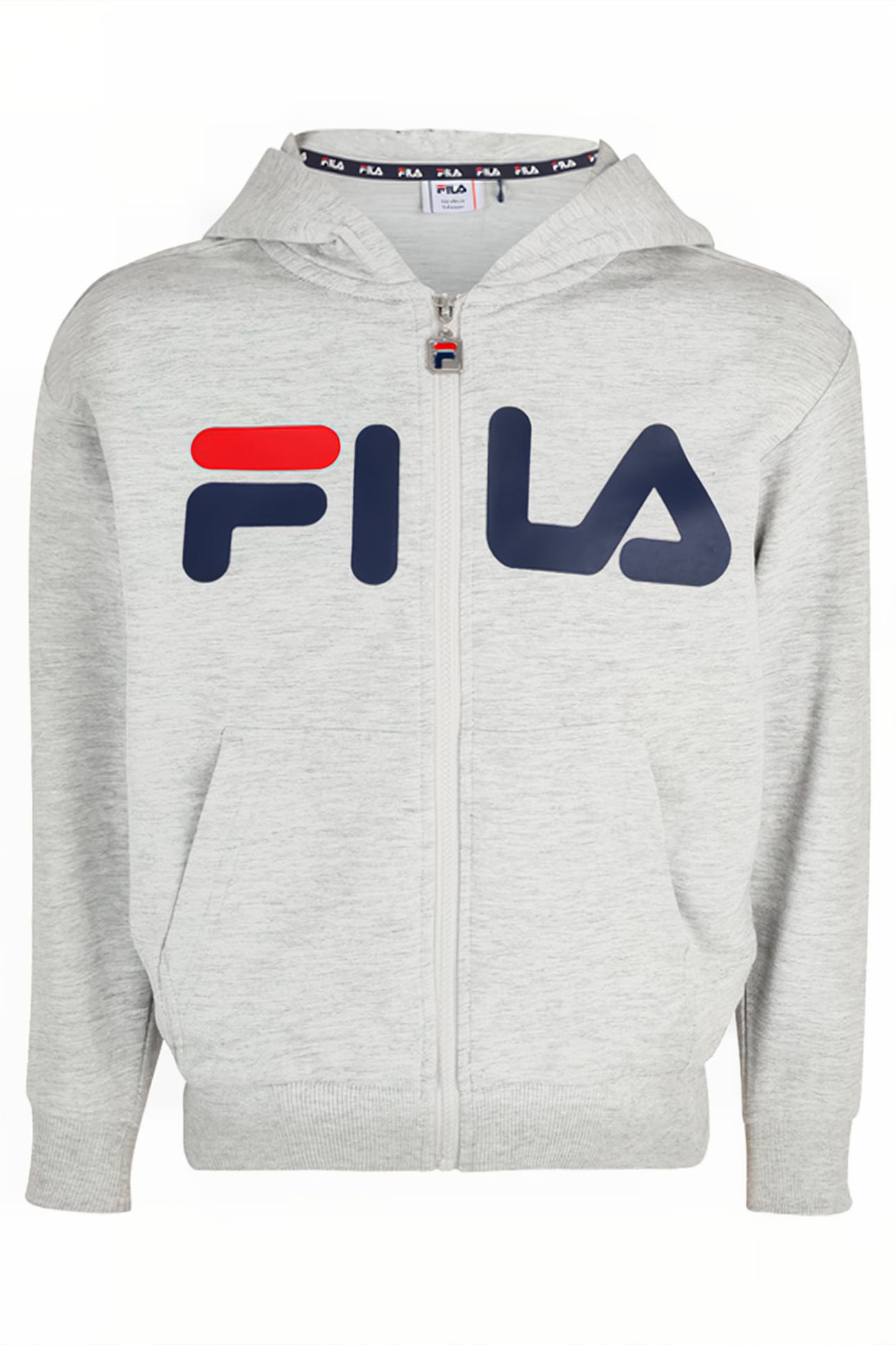 BALGE CLASSIC LOGO ZIP HOODY LIGHT GREY MELANGE 1