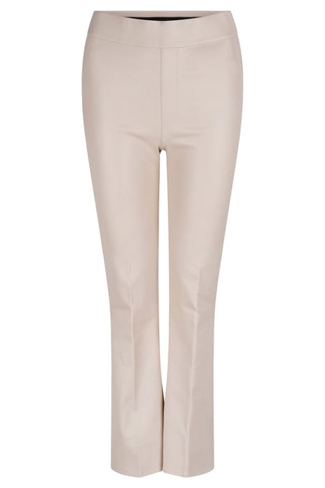 NOME CRP FLARE LEATHER PANTS CHALK 3