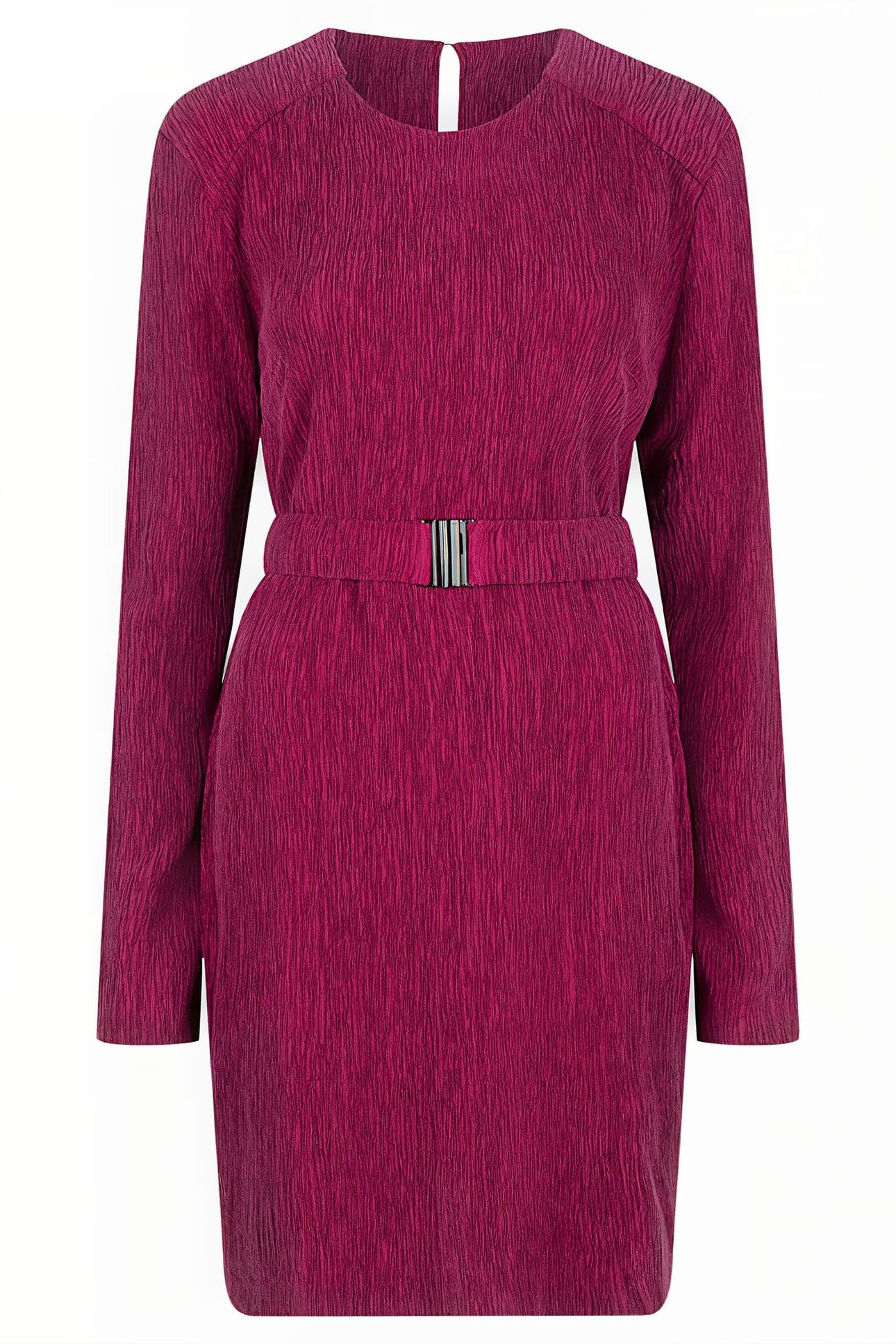 ANOUR PLISSÉ MINI DRESS MULBERRY 3