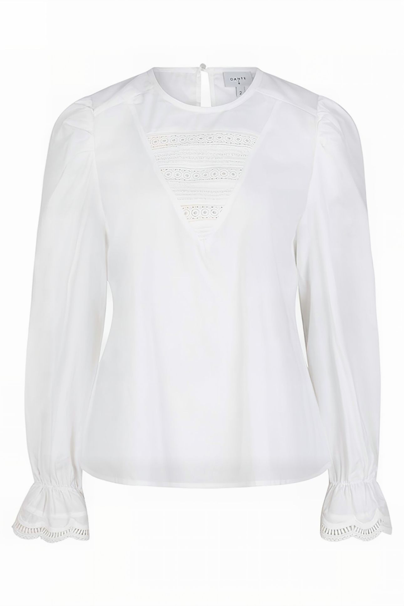 SHAUNA SMOCKED LACE TOP MILK WHITE 3