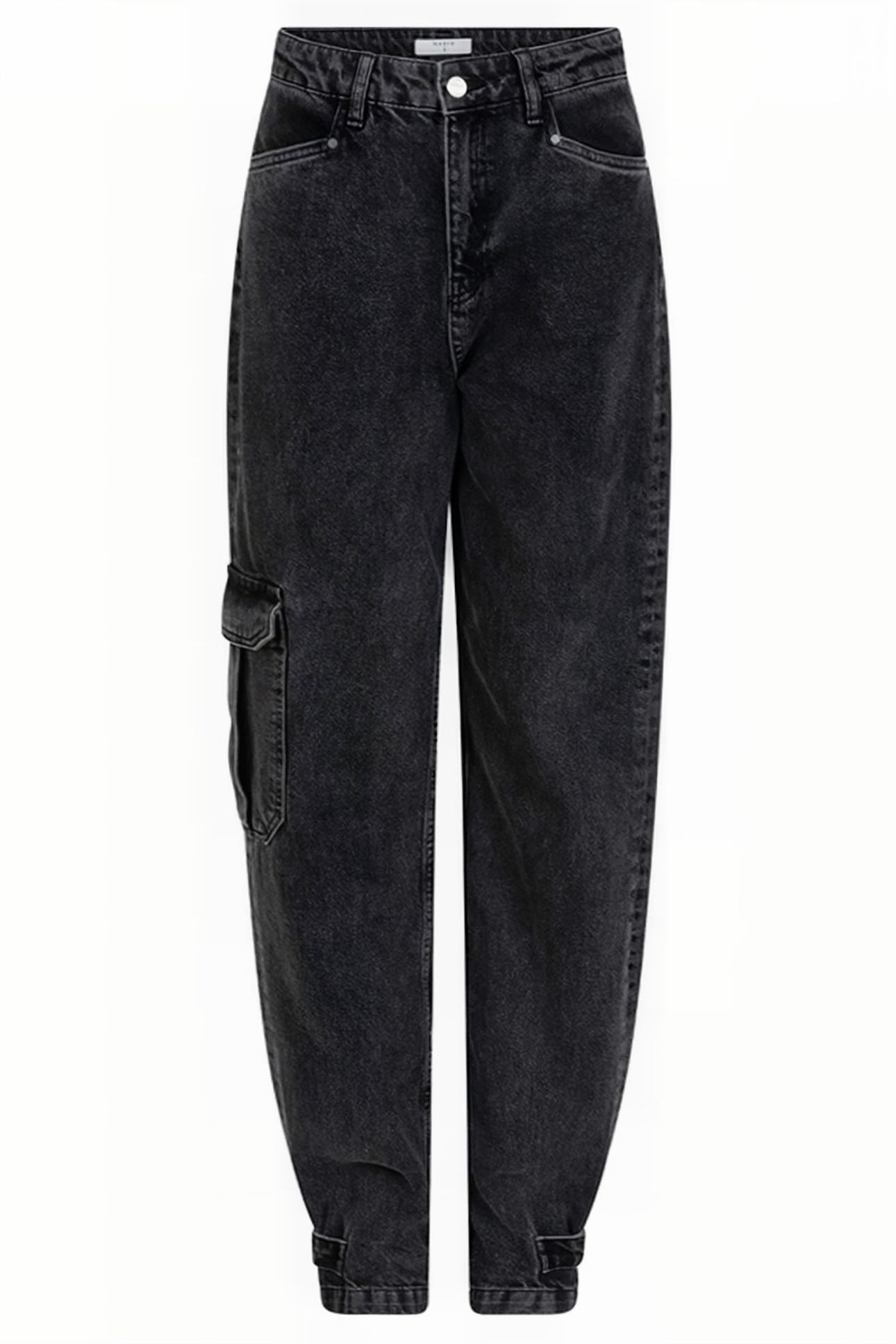 PRESTON CARGO JEANS WASHED BLACK 3
