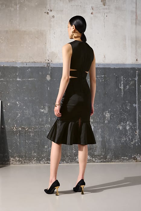 CUT OUT DRESS BLACK 2