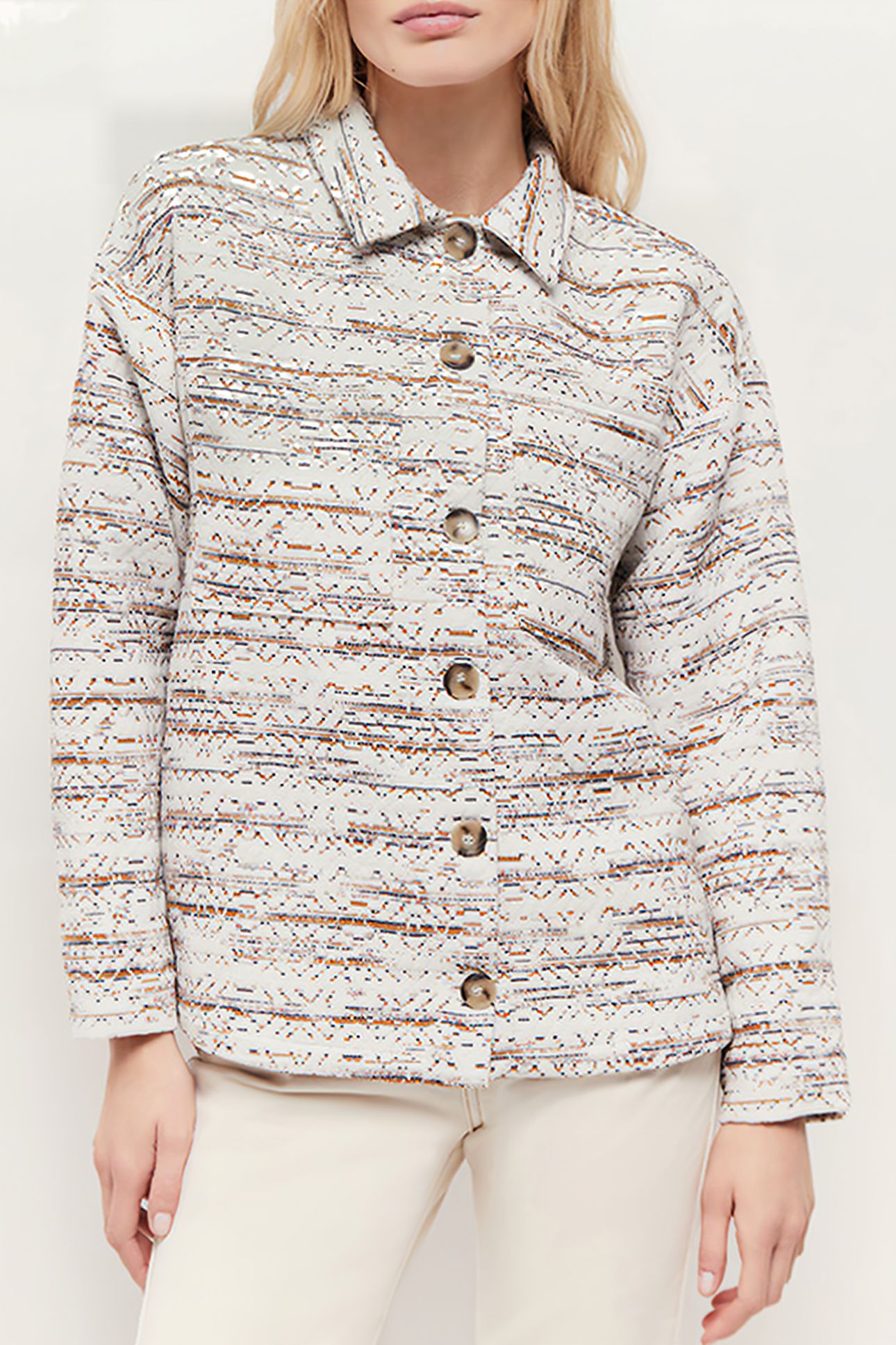 VIVECA - FANCY ECRU BRAIDED MULTICOAT JACKET 1