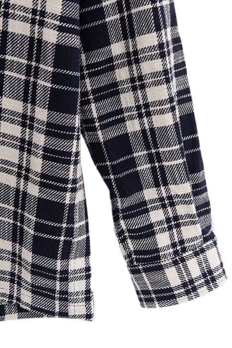 NAVY CHECK REGULAR OVERSHIRT 8