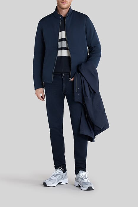 NAVY NYLON PARACHUTE-STYLE 2-IN-1 PARKA 5